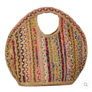 Antik Kraft Multicolor Braided Round Tote